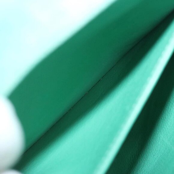 CHANEL Hand Bag Suede Green CC Auth 68731A - Picture 13 of 16